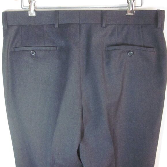 Hugo Boss Mens Size 36 X 32 James Brown Wool Pants Dark Gray - Picture 12 of 14